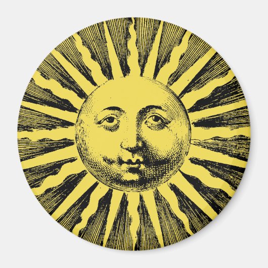  Sun Face Magneet (Voorkant)