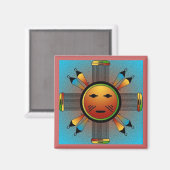 Sun Face Magneet (Voorkant / Achterkant)