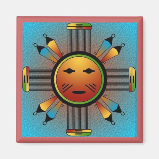 Sun Face Magneet (Voorkant)