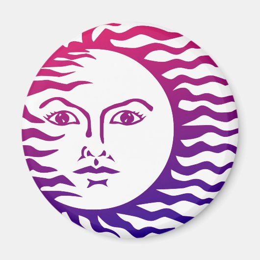 Sun Face Magneet (Voorkant)