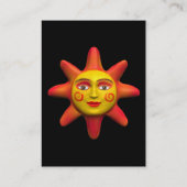 Sun Face Mini Foto Visitekaartje (Achterkant)