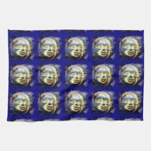 Sun Face / Moon Face keukenhanddoek