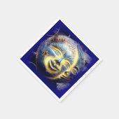 Sun Face Moon Gezicht Papieren servetten (Hoek)