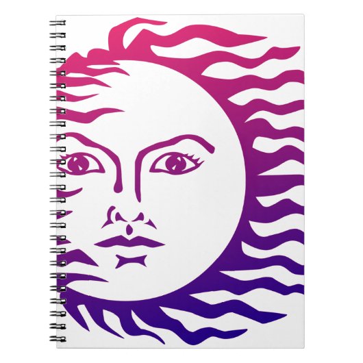 Sun Face Notitieboek (Voorkant)