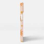 Sun Face Oranje Waterverf Illustratie iPhone Hoesje (Rechterkant)