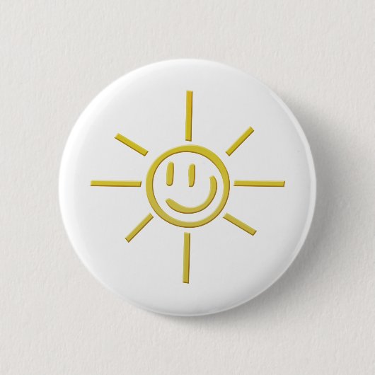 Sun Face Ronde Button 5,7 Cm (Voorkant)