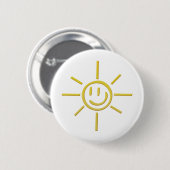 Sun Face Ronde Button 5,7 Cm (Voorkant /achterkant)