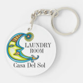 Sun Face Sleutelhanger Zie ook terug (Achterkant)