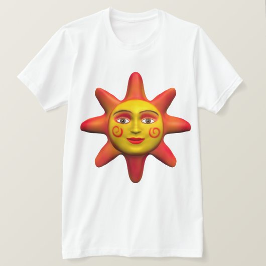 Sun Face T-shirt (Design voorkant)