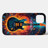 Sun Fire elektrische gitaar Case-Mate iPhone Case (Achterkant (horizontaal))