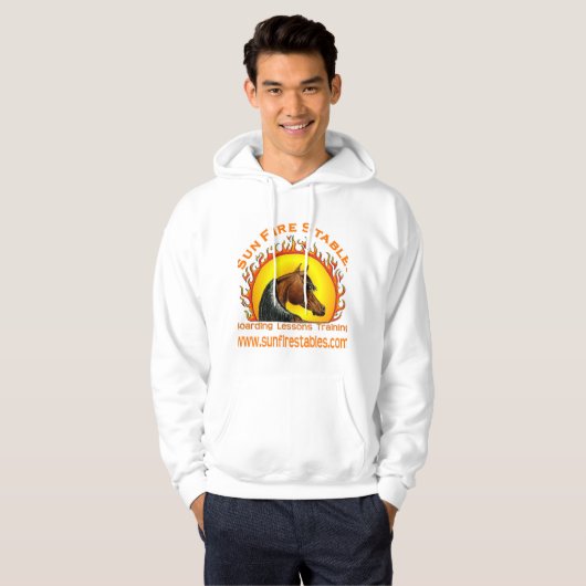 Sun Fire Stables sweatshirt met capuchon (Voorkant volledig)