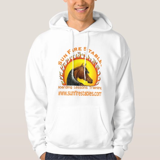 Sun Fire Stables sweatshirt met capuchon (Voorkant)