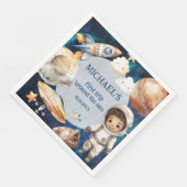 Sun First Trip Around the Sun Foto 1e Verjaardag Servet (Hoek)