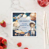 Sun First Trip Around the Sun Foto 1e Verjaardag Servet (Insitu)