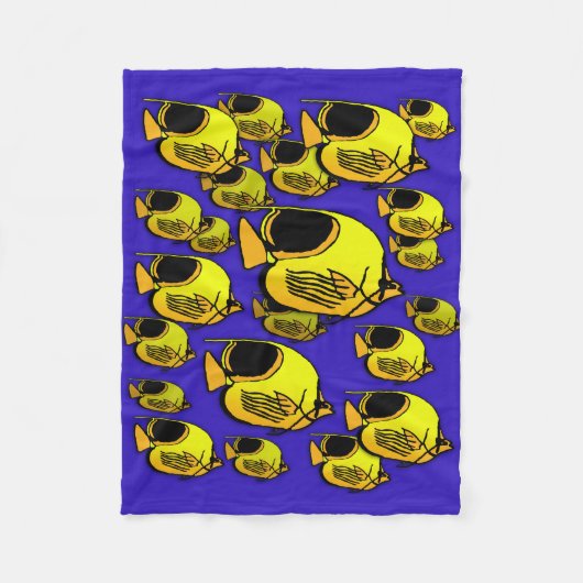Sun Fish #12 Fleece Deken (Voorkant)