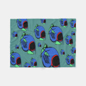 Sun Fish #3 Fleece Deken (Voorkant (Horizontaal))