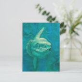 Sun Fish, Mola Mola Ocean Underwater Animals Art Briefkaart (Staand voorkant)