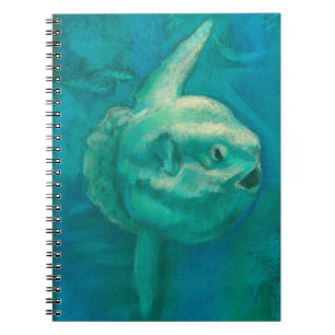 Sun Fish, Mola Mola Ocean Underwater Animals Art Notitieboek