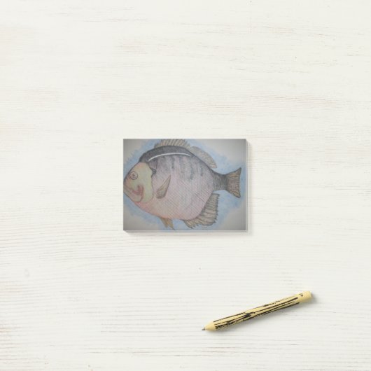 Sun Fish Post-it® Notes (Op bureau)