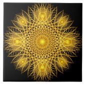 Sun Flake Mandala Tegeltje (Voorkant)