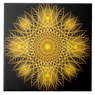 Sun Flake Mandala Tegeltje