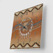 Sun Flow Vierkante Klok (Hoek)