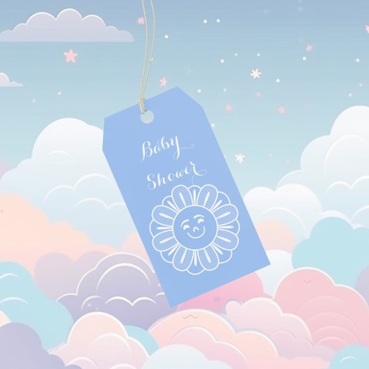 Sun Flower Baby shower Cadeaulabel