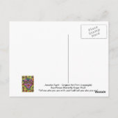 Sun Flower Butterfly Sugar Skull Briefkaart (Achterkant)