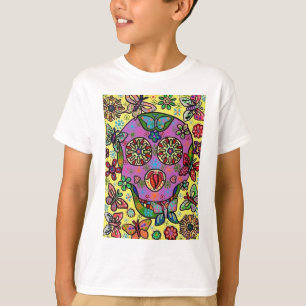 Sun Flower Butterfly Sugar Skull T-shirt