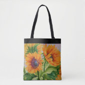 Sun Flower Canvas tas (Voorkant)