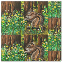 Sun Flower Chipmunk Stof