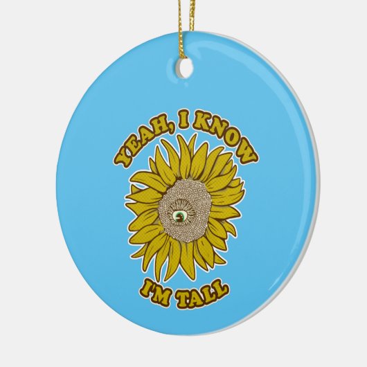 Sun Flower Funny groot person Ceramic Ornament (Links)