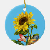 SUN FLOWER KERAMISCH ORNAMENT (Voorkant)