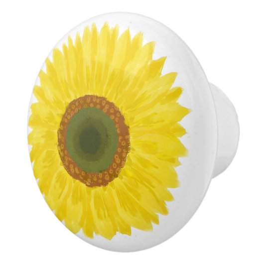 Sun flower keramische knop (Rechts)