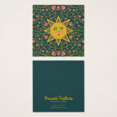 Sun & Flower Ketting Jewelry Display Kaart (Voorkant /achterkant)