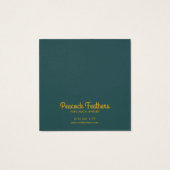 Sun & Flower Ketting Jewelry Display Kaart (Achterkant)