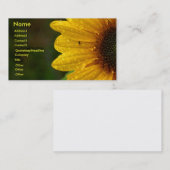 Sun Flower Visitekaartje (Voorkant / Achterkant)