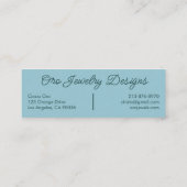 Sun Flowering Vines Elegant Boho Floral Unique Mini Visitekaartje (Achterkant)