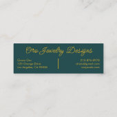 Sun Flowering Vines Elegant Boho Floral Unique Mini Visitekaartje (Achterkant)