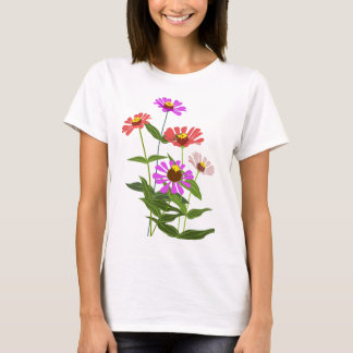 Sun Flowers & Brid Classic T-shirts voor dames