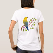 Sun Flowers & Brid Classic T-shirts voor dames (Achterkant)