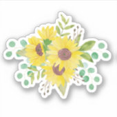 Sun Flowers, Floral, Garden, Natuur, Planten Sticker (Voorkant)