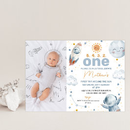 Sun Foto Eerste Reis Rond de Zon 1e Verjaardag Kaart