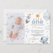 Sun Foto Eerste Reis Rond de Zon 1e Verjaardag Kaart (Voorkant)