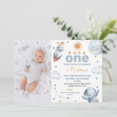 Sun Foto Eerste Reis Rond de Zon 1e Verjaardag Kaart (Staand voorkant)