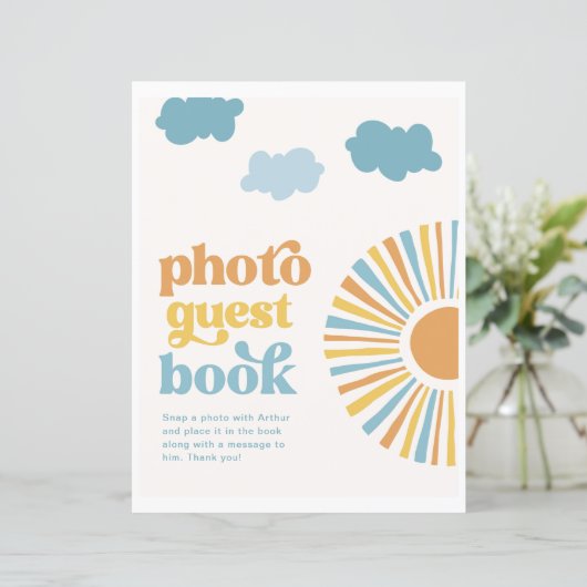 Sun Foto Gast Boek teken (Staand voorkant)