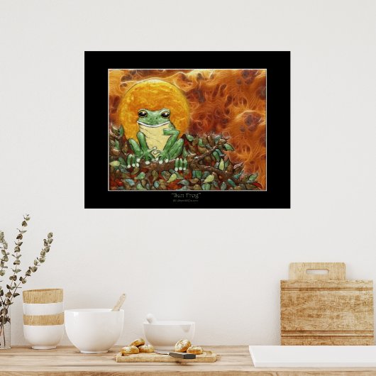 SUN FROG Art Poster (Keuken)