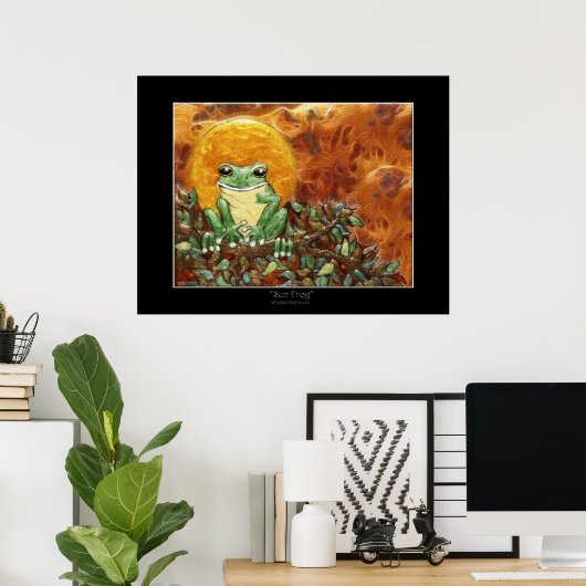 SUN FROG Art Poster (Thuiskantoor)