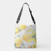 Sun Fusion: geel & Limoen Levendige Design Crossbody Tas (Voorkant)