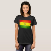 Sun gekust Bolivia Flag T-shirt (Voorkant volledig)